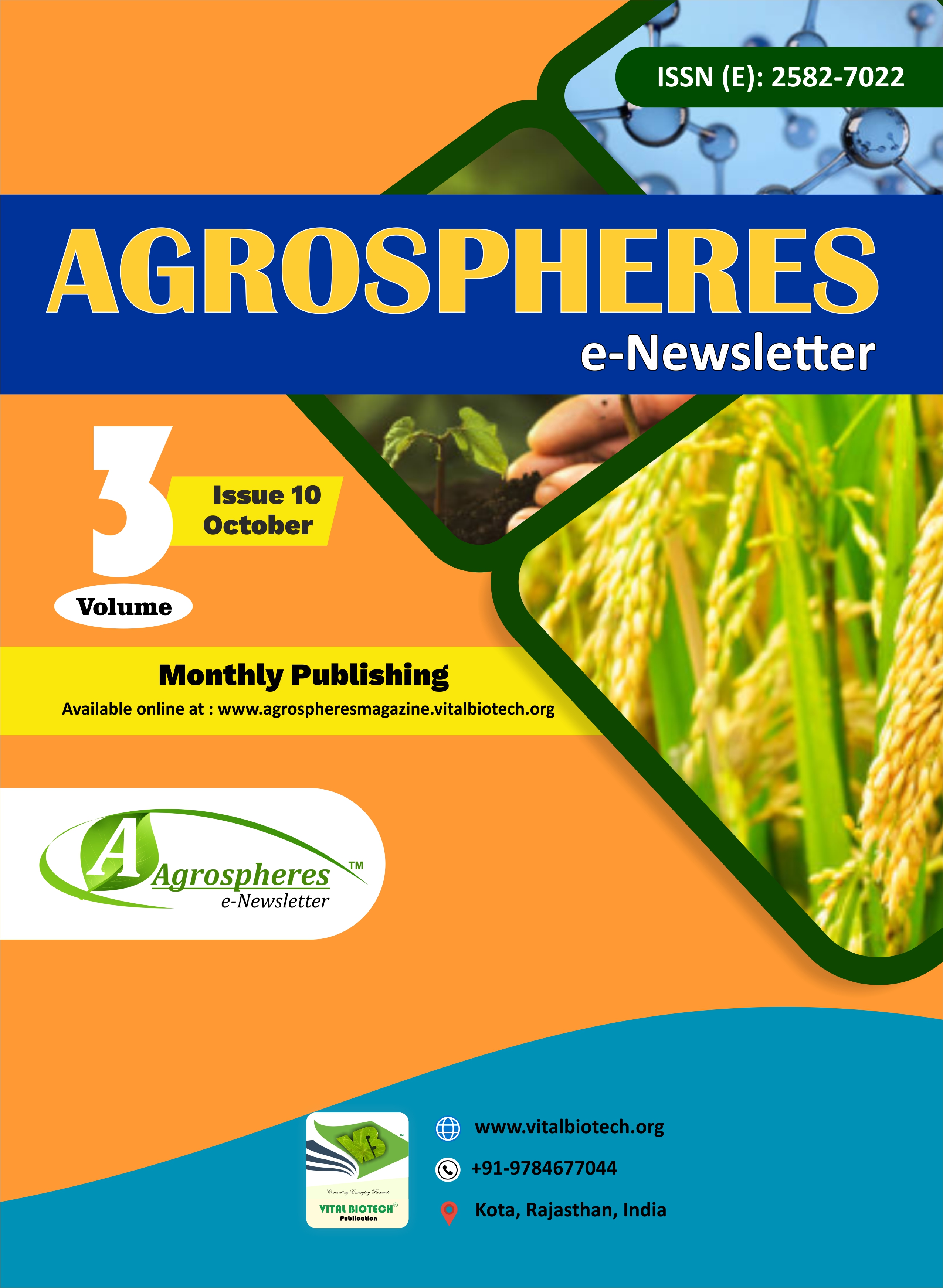Volume 3, issue 10 - Agrospheres: e-Newsletter